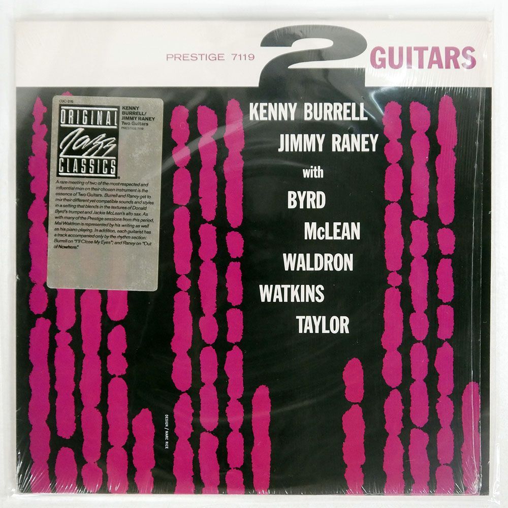 米 KENNY BURRELL & JIMMY RANEY/2 GUITARS/PRESTIGE OJC216 LP_画像1