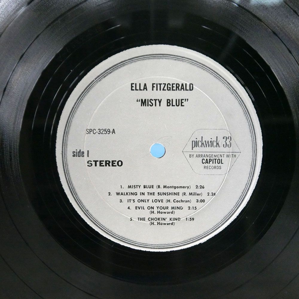 米 ELLA FITZGERALD/MISTY BLUE/PICKWICK SPC3259 LP_画像2