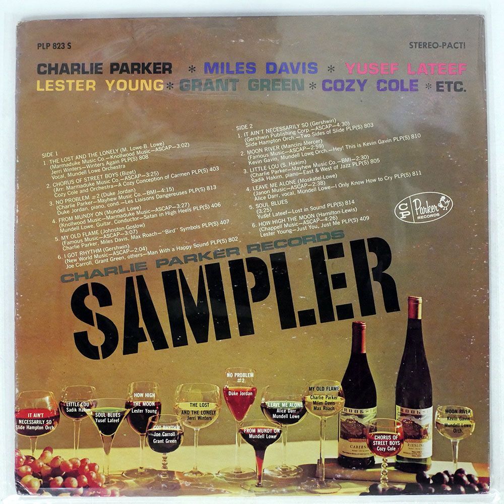 米 VA/CHARLIE PARKER RECORD SAMPLER ’66/CHARLIE PARKER PLP823 LP_画像1