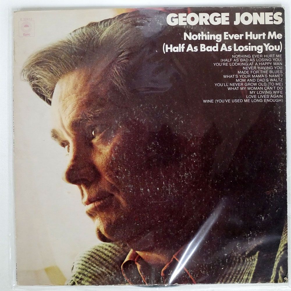 米 GEORGE JONES/NOTHING EVER HURT ME (HALF AS BAD AS LOSING YOU)/EPIC E32412 LP_画像1