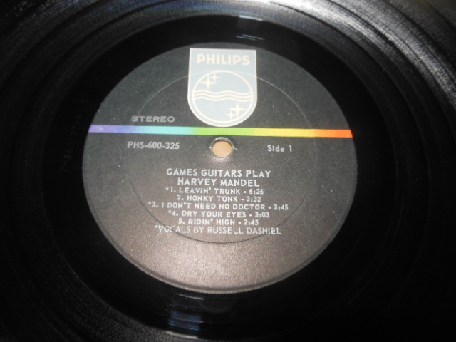 HARVEY MANDEL　 「 GAMES GUITARS PLAY 」 　LP_画像5