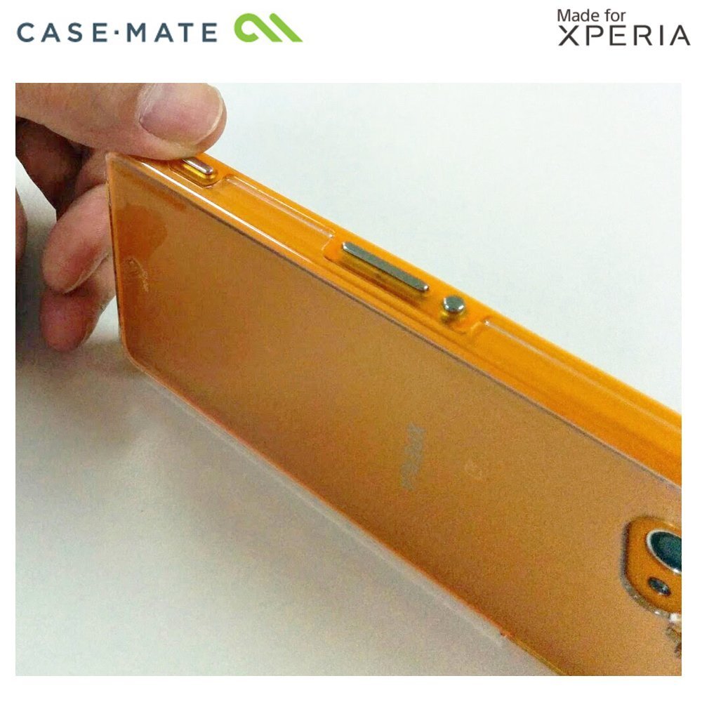 即決・送料無料)【衝撃に強いケース】Case-Mate Xperia A2 SO-04F/J1 Compact/Z1 f SO-02F Hybrid Tough Naked Case Clear/Orange_画像7