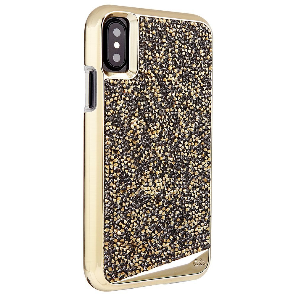 即決・送料込)【水晶を使用した高級感あふれるプレミアムなケース】Case-Mate iPhoneXs/X Brilliance - Champagne_画像2