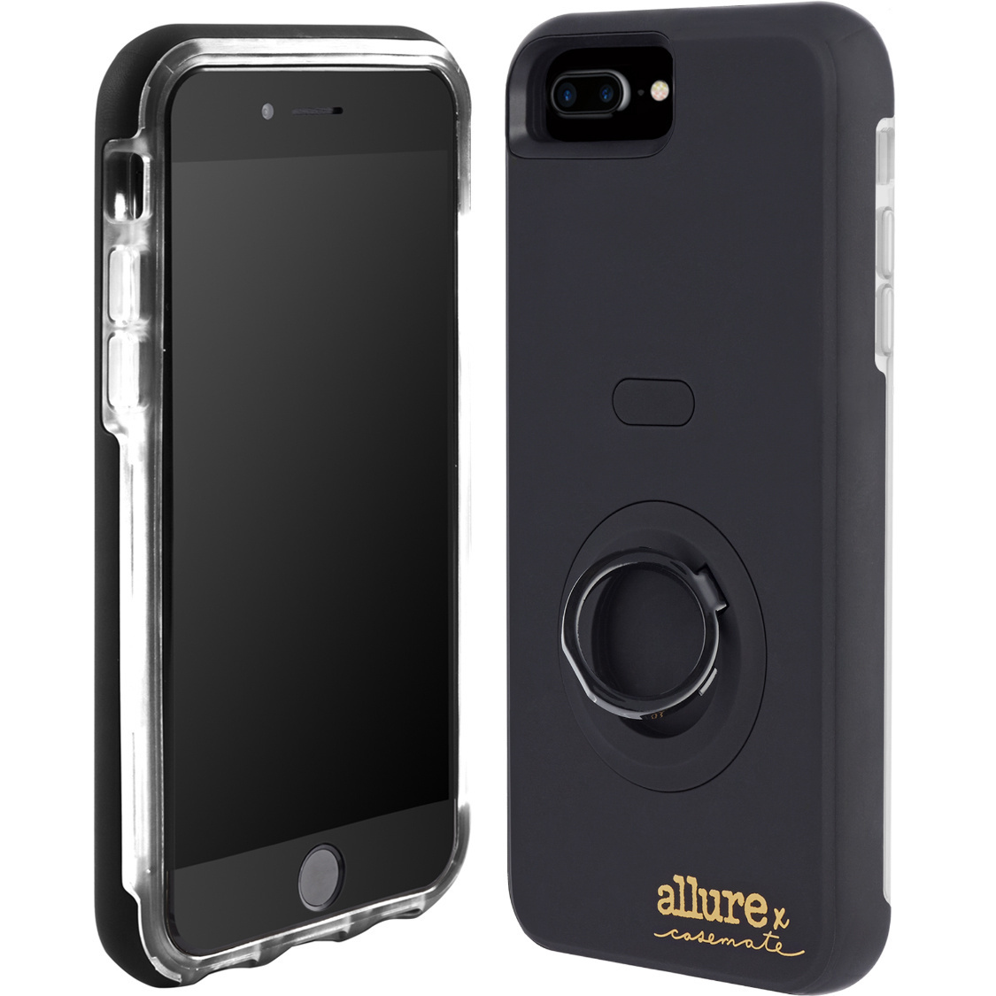 即決・送料込)【Allure×Case-Mate】iPhone 8 Plus/7 Plus/6s Plus/6 Plus Allure Selfie Case Black【自撮りに便利なLEDライト付き】_画像4
