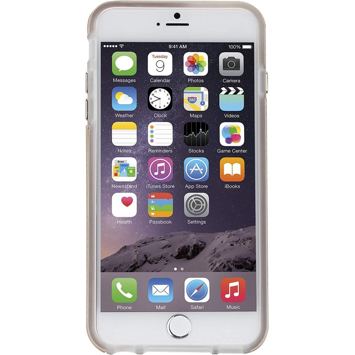 即決・送料込)【耐衝撃ケース】Case-Mate iPhone 6s Plus/6 Plus Hybrid Tough Case Gold/Clear_画像2