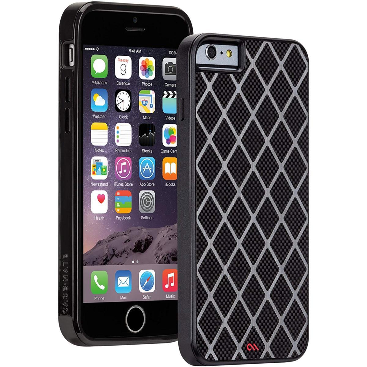 即決・送料込)【カーボンファイバーを使用したケース】Case-Mate iPhone 6s Plus/6 Plus Carbon Alloy Case Black/Titanium_画像1