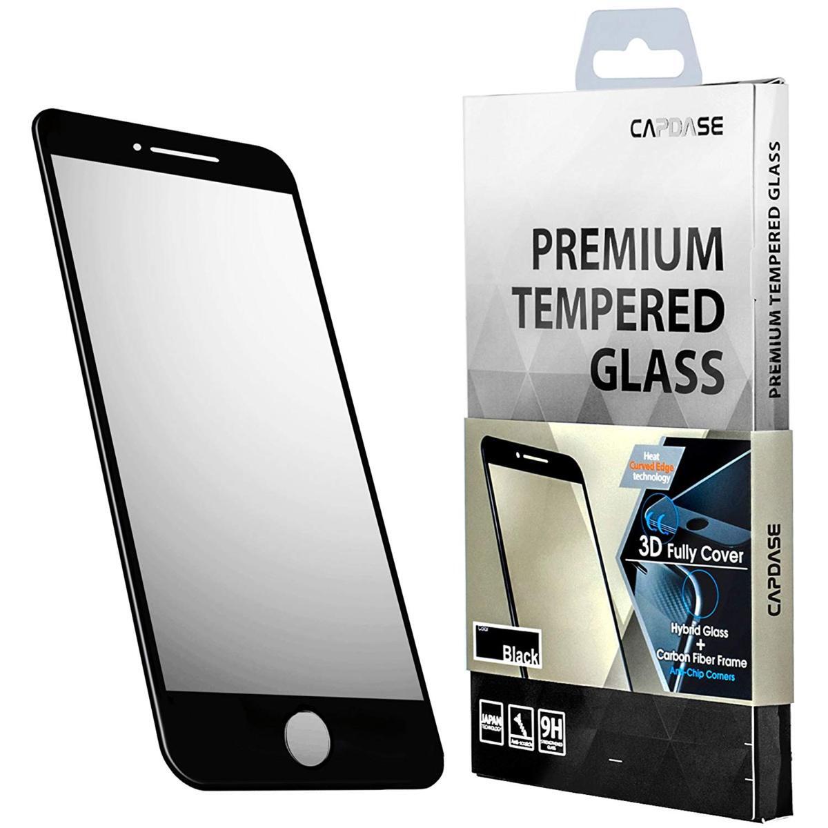 即決・送料込) CAPDASE iPhone 8 Plus/7 Plus 対応 液晶保護 強化 ガラスフィルム Clear/Black_画像1