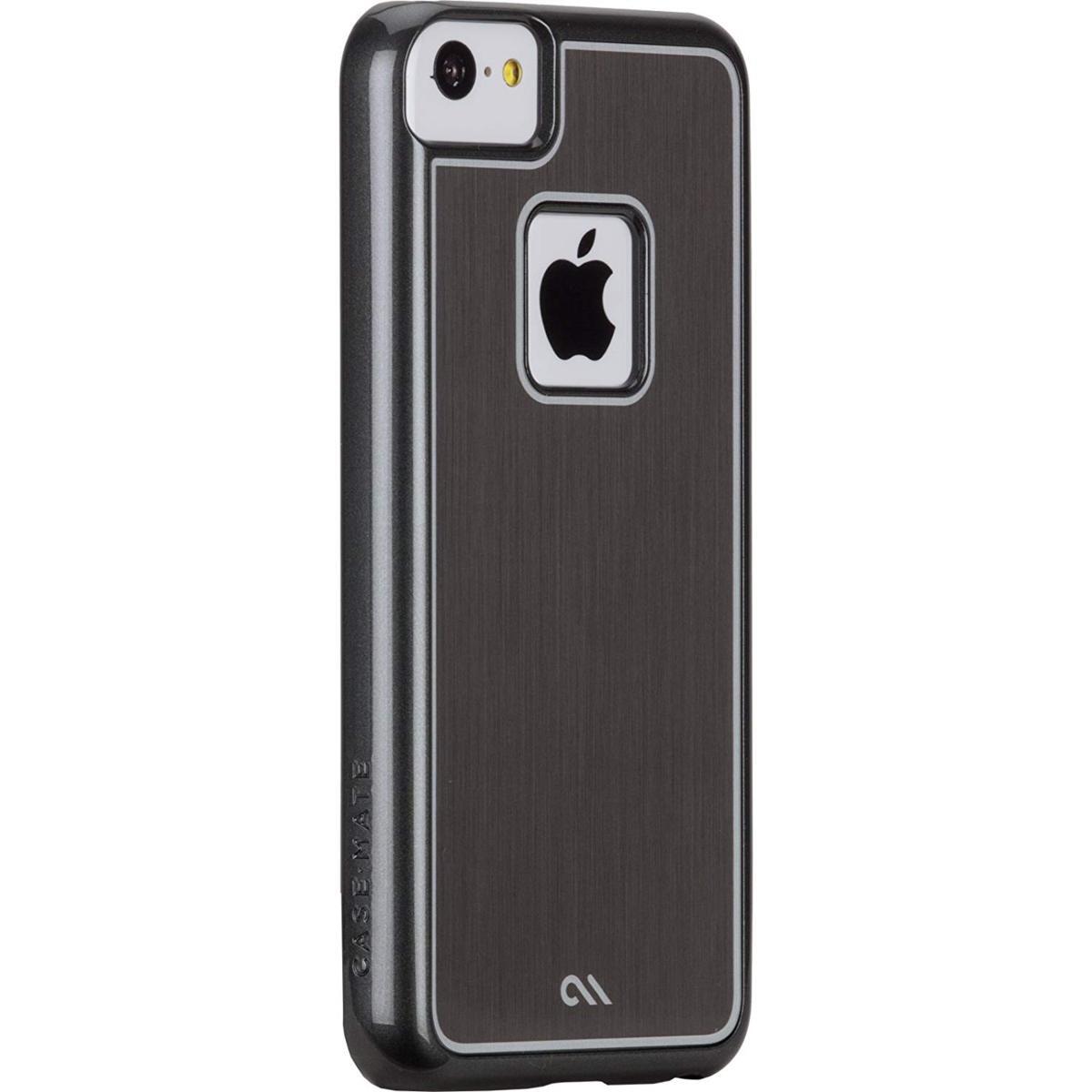  быстрое решение * бесплатная доставка )[ металл способ . задняя сторона . обработка сделал кейс ]Case-Mate iPhone 5c Brushed Aluminum Effect Sleek Case Silver