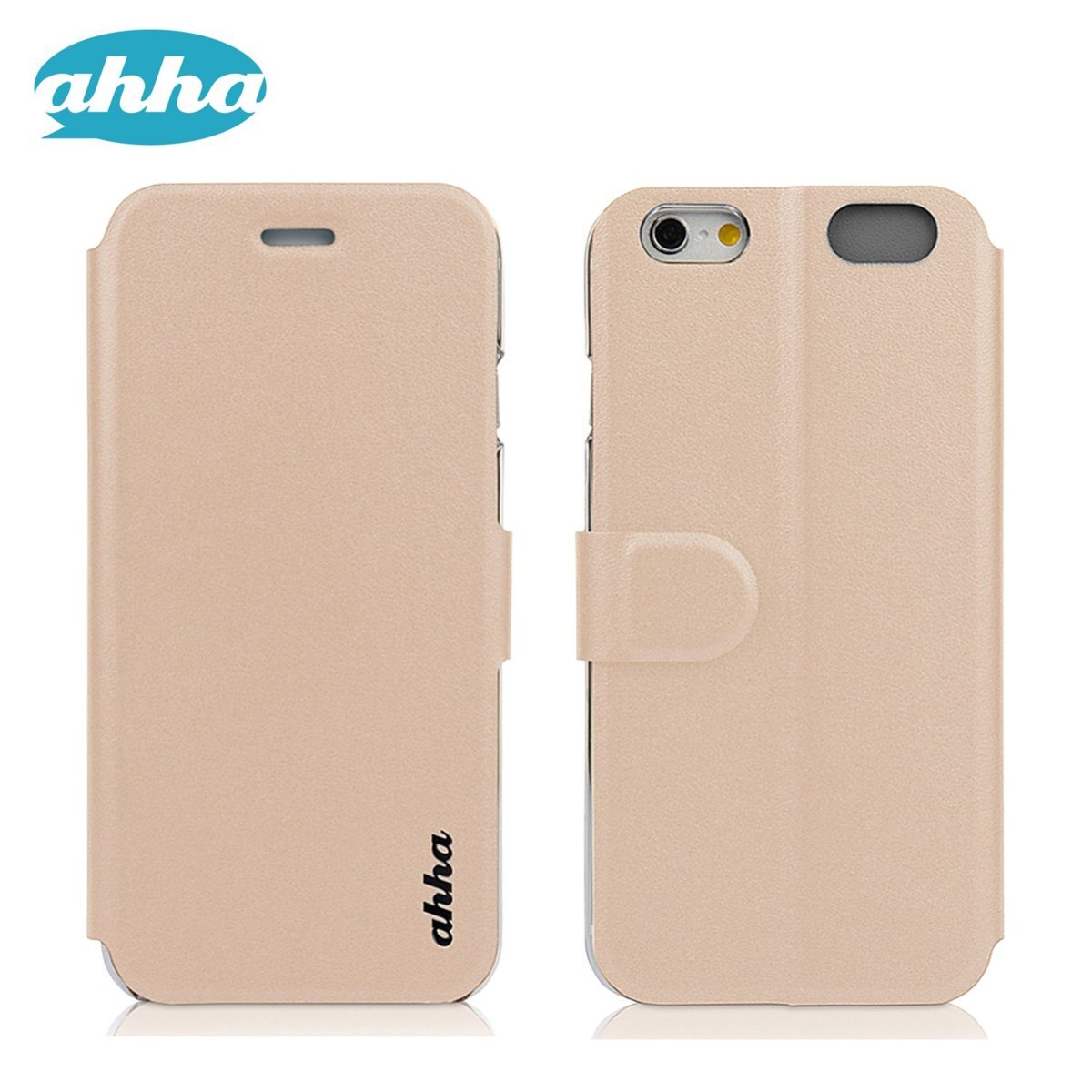 即決・送料込)【リバーシブルで色が変わる】ahha iPhone 6s Plus/6 Plus Dual Face Flip Case SYKES BASIC Gold/Grey_画像4