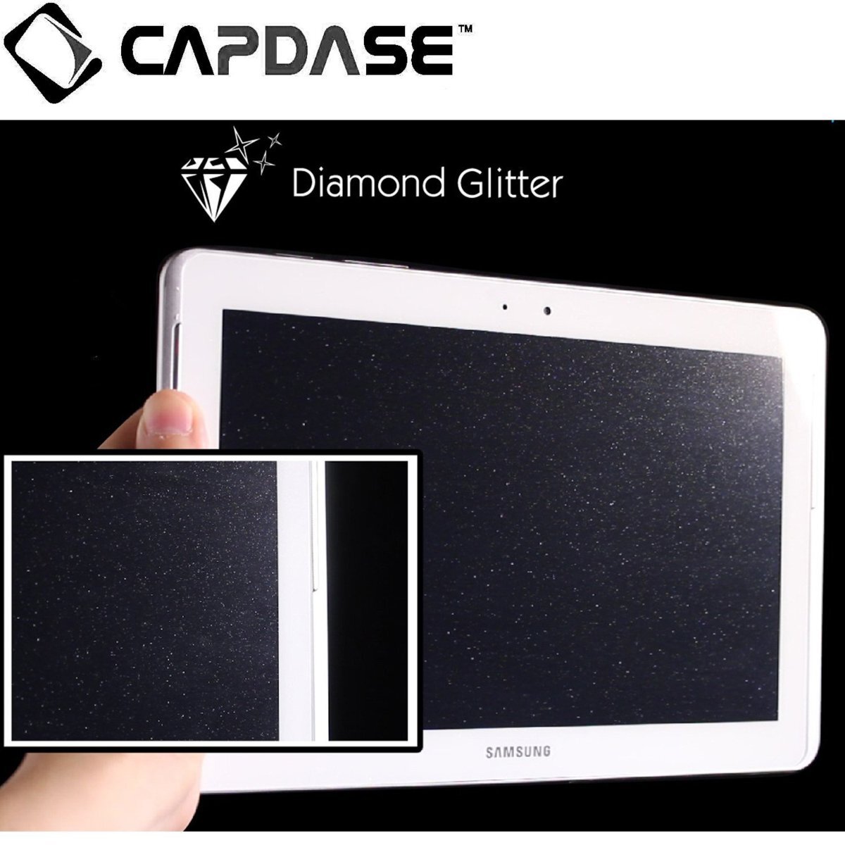 即決・送料込) CAPDASE iPad mini 3/2/1「キラキラ グリッター光沢タイプ」液晶保護シート_画像3