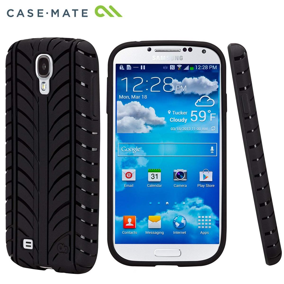 即決・送料無料)【かっこいいタイヤ模様のソフトケース】Olo docomo GALAXY S4 SC-04E Tread Case Black_画像1