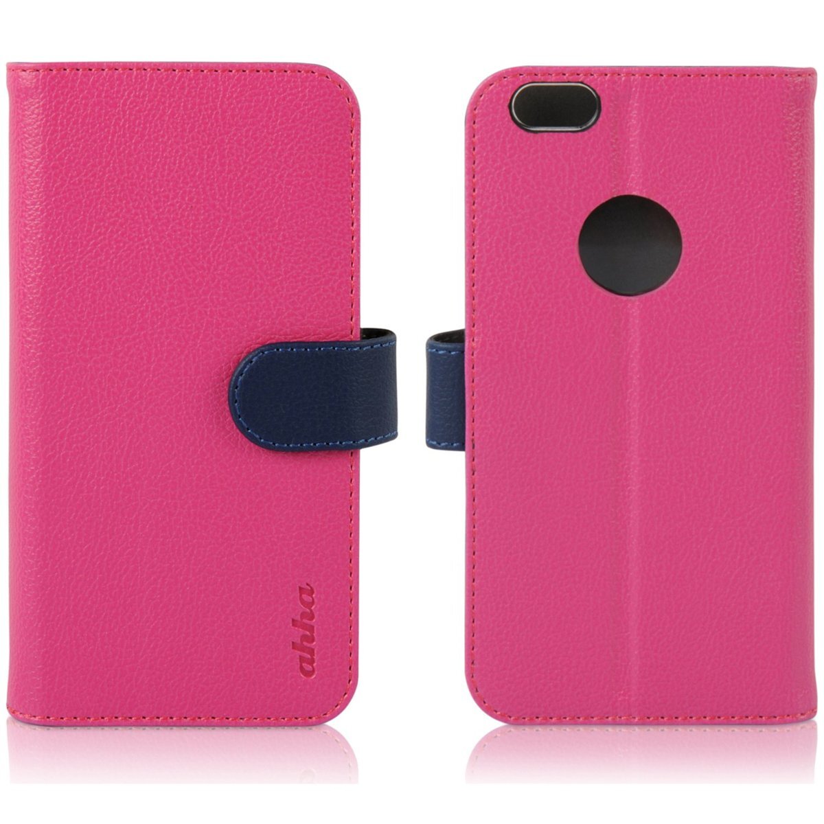 即決・送料込)【カードや紙幣が収納できる手帳型ケース】ahha iPhone6s/6 MCKAY Wallet Flip Case Pink_画像2