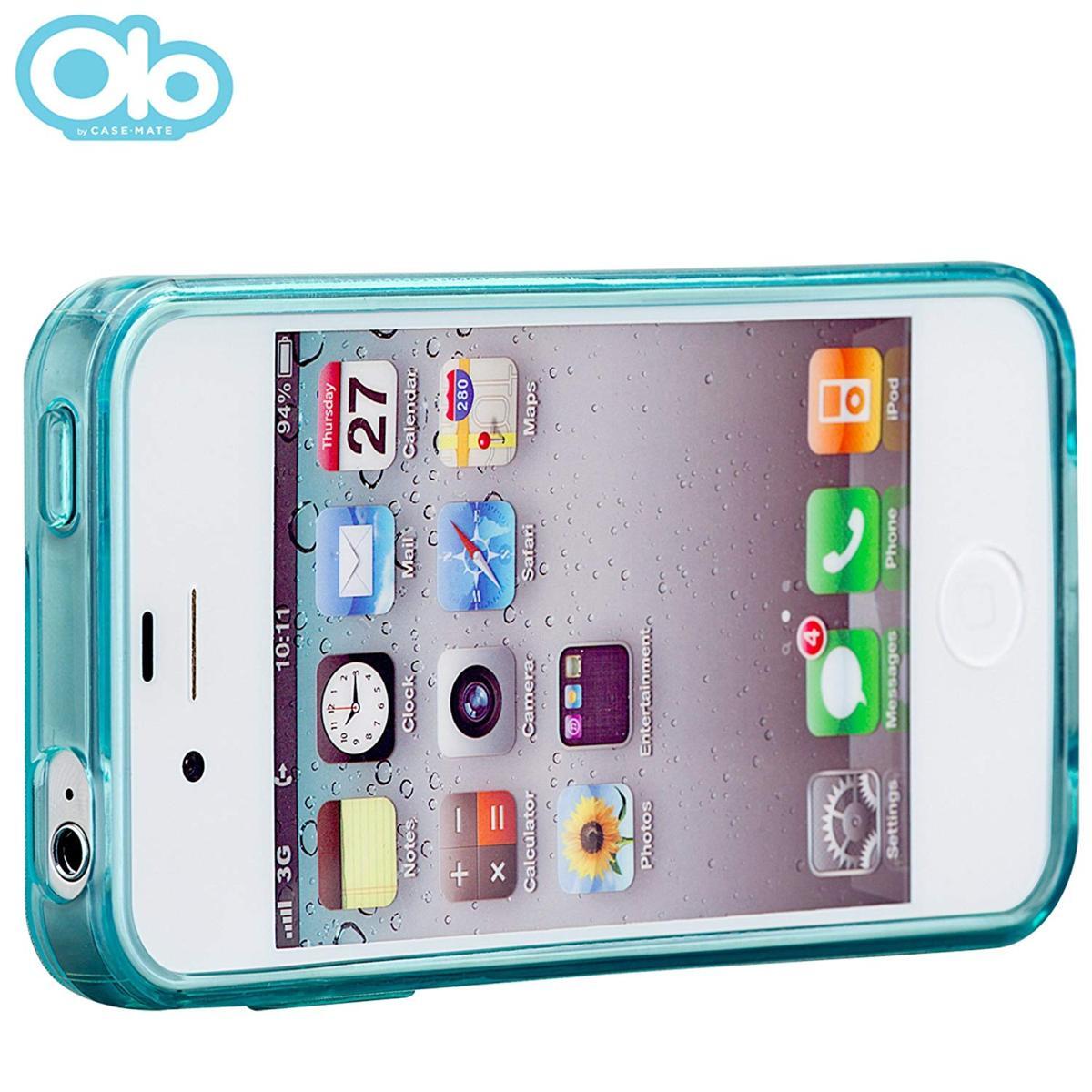 即決・送料無料)【シンプルなソフトケース】Olo iPhone 4S/4 Glacier Case Crystal Blue_画像4