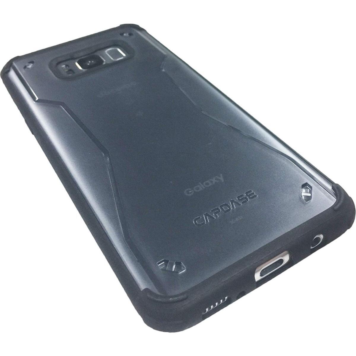 即決・送料込)【耐衝撃ケース】CAPDASE Galaxy S8 SC-02J SCV36 Soft Jacket Fuze II CLEAR Black/Black_画像6