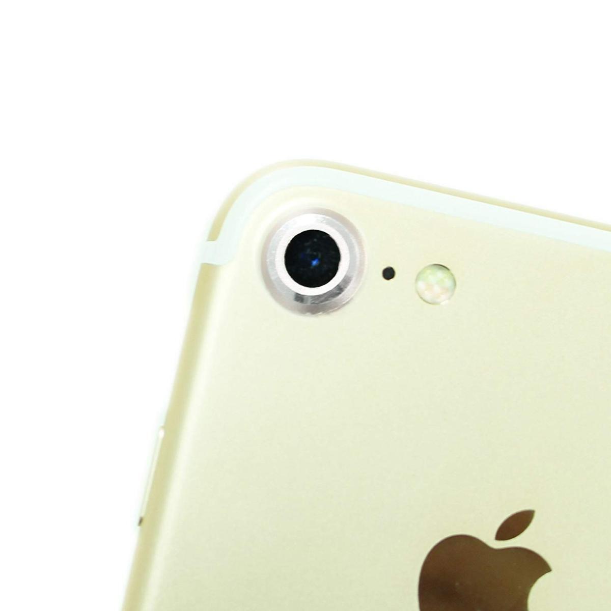 即決・送料込) iPhone SE(第2世代/2020年発売)/iPhone 8/iPhone 7 対応 背面カメラレンズカバー シルバー_画像2