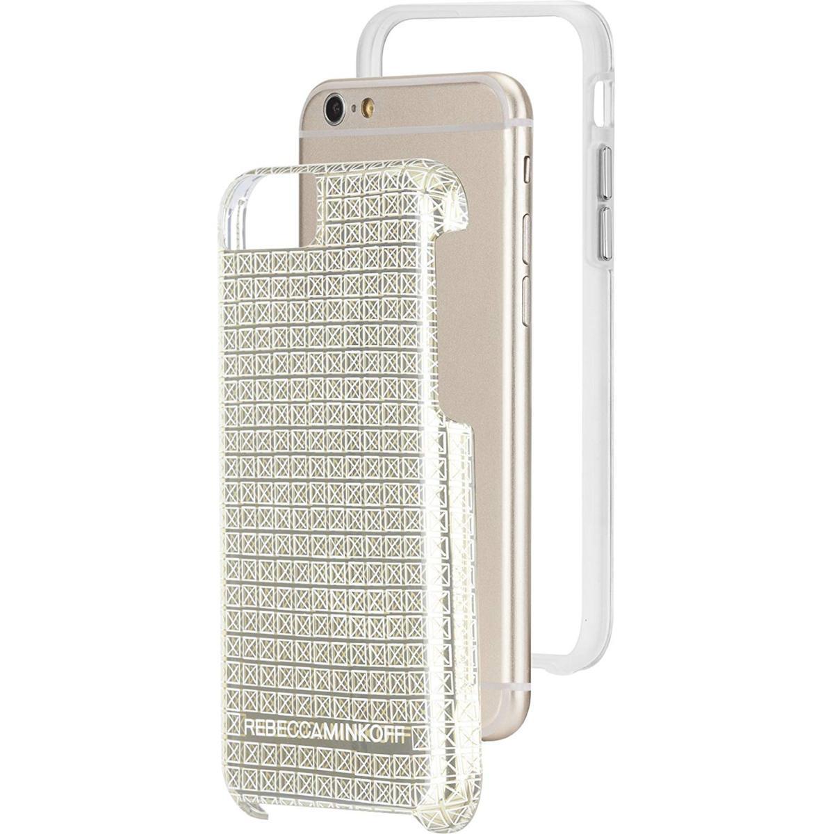 即決・送料込)【REBECCA MINKOFF × Case-Mate】iPhone6s/6 Hybrid Tough Metallic Prints REBECCA MINKOFF Gold Stud_画像5