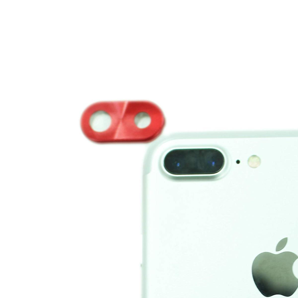 即決・送料込)【iPhoneのカメラレンズを保護！】GauGau iPhone 8 Plus/7 Plus Camera lens Cap Red_画像4