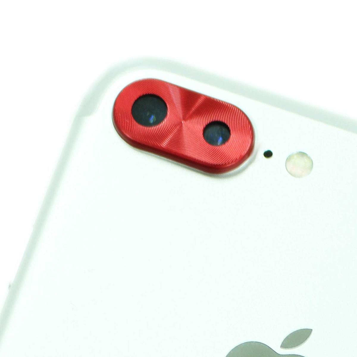 即決・送料込)【iPhoneのカメラレンズを保護！】GauGau iPhone 8 Plus/7 Plus Camera lens Cap Red_画像1