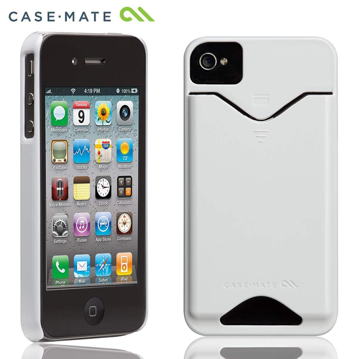 即決・送料無料)【ICカードが収納可能なハードケース】Case-Mate iPhone 4S/4 ID Case Glossy White_画像2