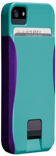 即決・送料無料)【ICカードが収納出来るケース】Case-Mate iPhone SE(第一世代,2016)/5s/5 POP! ID Case Pool Blue/Violet Purple_画像1