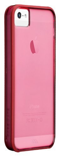 即決・送料無料)【背面が透けて見えるハードケース】Case-Mate iPhone SE(第一世代,2016)/5s/5 Haze Case Lipstick Pink/Flame Red_画像2