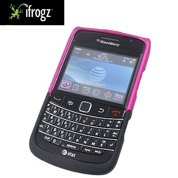 即決・送料込) ifrogz BlackBerry Bold 9780/9700 リュクスケース ピンク メタリックフィニッシュ(液晶保護フィルム付き)_画像2