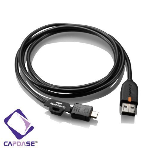 即決・送料込) CAPDASE Dual Car Charger & Cable デュアル カーチャージャー＆マイクロUSBケーブルセット(充電用USBポート2口タイプ)_画像3