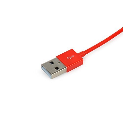 即決・送料込)【1.2メートルのLightningケーブル Apple 認定品】ahha Apple 通信 ＆ 充電 用 Lightning Cable 1.2m Donutstring Red_画像3