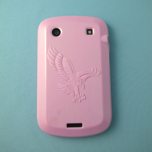 即決・送料込み)【ソフトケース】GauGau BlackBerry Bold 9900/9930 Eagle Design TPU Case Solid Light Pink_画像1