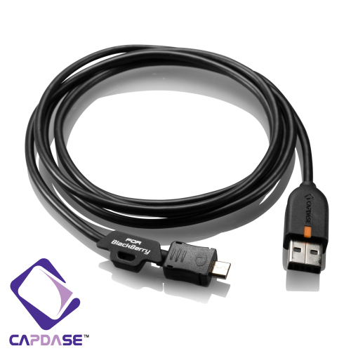 即決・送料込)【充電・データ通信用ケーブル】CAPDASE Sync & Charge Cable USB-microUSB for HTC/BlackBerry_画像1