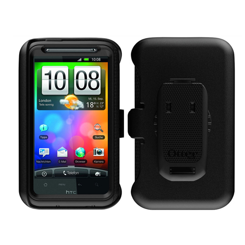 即決・送料込)【衝撃に強いケース】OtterBox SoftBank 001HT/HTC Desire HD Defender Case with Holster Black_画像2