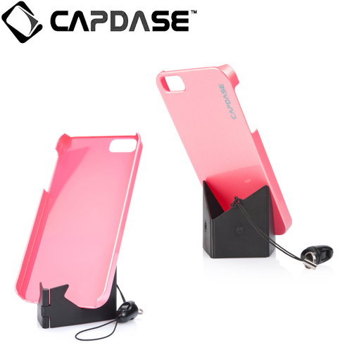 即決・送料込)【真珠風の表面加工ケース】CAPDASE iPhone SE(第一世代,2016)/5s/5 Karapace Protective Case Pearl - Pearl Pink_画像2