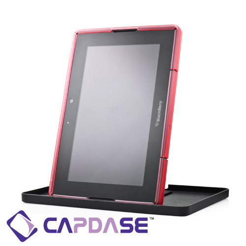 即決・送料込)【ソフトケース】CAPDASE BlackBerry PlayBook/PlayBook 4G LTE Soft Jacket 2 XPOSE Clear Red_画像4
