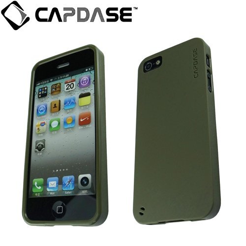 即決・送料込)【ソフト&ポケットケースのセット】CAPDASE iPhone SE(第一世代)2016年発売/5s/5 Value Set Posh Solid Green_画像4