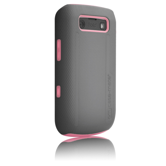 即決・送料込)【衝撃に強いケース】Case-Mate BlackBerry Bold 9780/9700 Hybrid Tough Case Pink/Gray_画像3