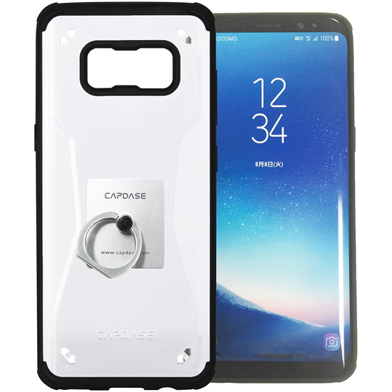 即決・送料込) CAPDASE Galaxy S8 SC-02J SCV36 ソフトジャケット ケース リング セット 耐衝撃 スリム_画像2