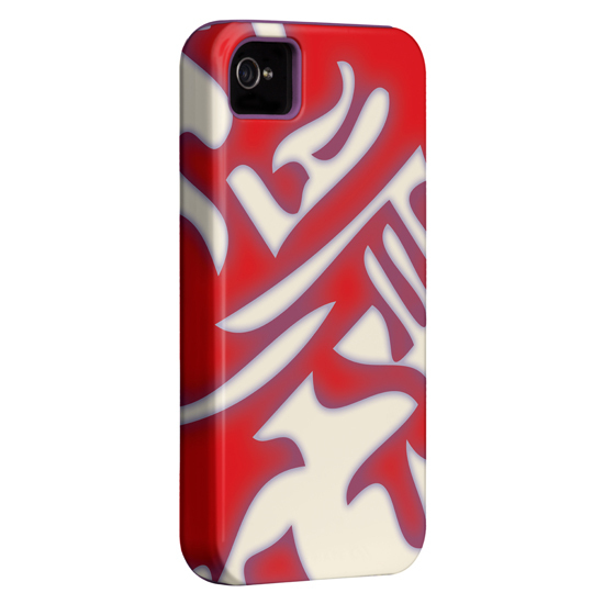 即決・送料込)【衝撃に強いデザインケース】Case-Mate iPhone 4S/4 Hybrid Tough Case Red Fish/Purple_画像2
