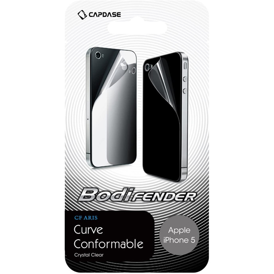即決・送料込) CAPDASE iPhoneSE(第一世代,2016年発売)/5s/5 BodiFENDER CF ARiS 光沢・背面保護シート_画像2