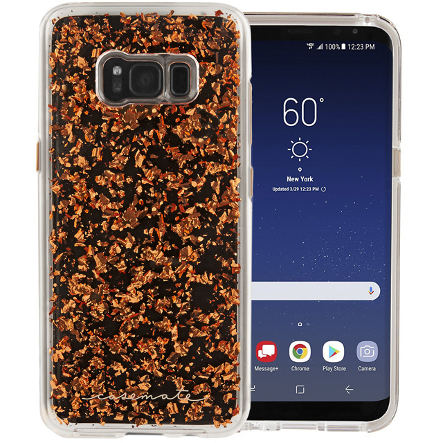 即決・送料込)【ローズゴールド箔を使ったケース】Case-Mate Galaxy S8+ docomo SC-03J/au SCV35 Karat Rose Gold_画像1