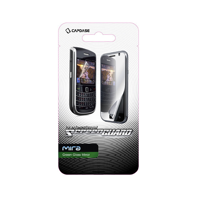 即決・送料込) CAPDASE BlackBerry Torch 9800/9810 ScreenGuard Green Mira「グリーンミラー」液晶保護フィルム_画像1