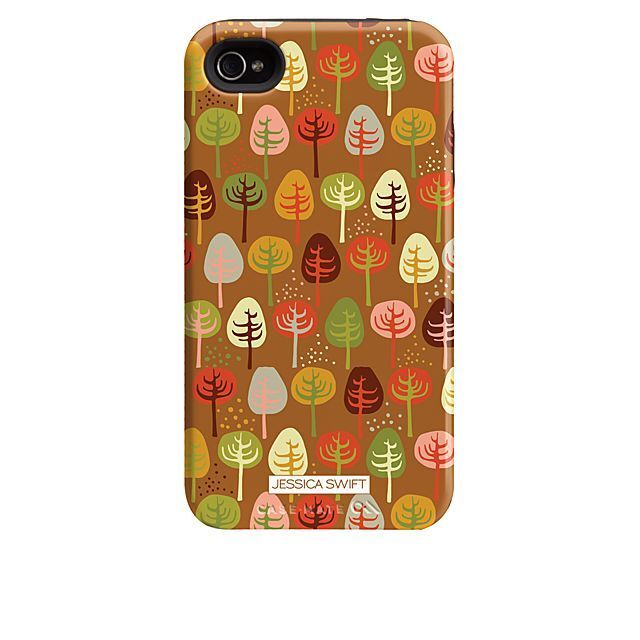 即決・送料無料)【衝撃に強いデザインケース】Case-Mate iPhone 4S/4 Hybrid Tough Case Cosy Forest/Autumn Glory_画像3