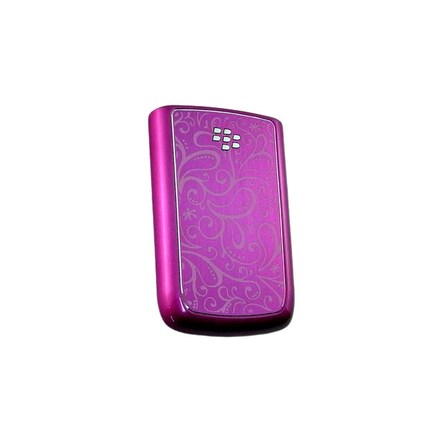 即決・送料込み) がうがう！ BlackBerry Bold 9780/9700 Battery Metal Door Hair Line Finished Psychedelic Gloss Purple_画像1