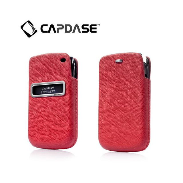 即決・送料込)【ポケットタイプケース】CAPDASE BlackBerry Bold 9790 ID Pocket Luxe Red/Black_画像1