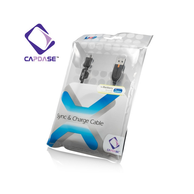 即決・送料込)【充電・データ通信用ケーブル】CAPDASE Sync & Charge Cable USB-microUSB for HTC/BlackBerry_画像3