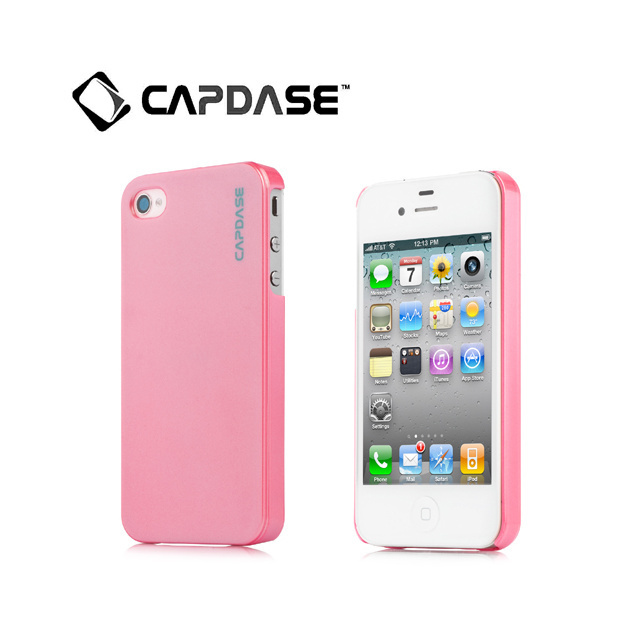 即決・送料込)【真珠のような表面加工のハードケース】CAPDASE iPhone 4S/4 Karapace Protective Case Pearl - Pearl Pink_画像1