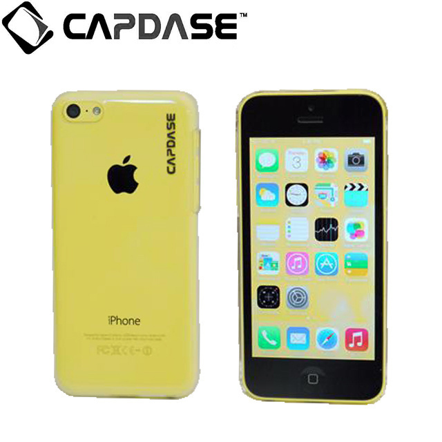 即決・送料込)【薄型ハードケース】CAPDASE iPhone 5c Finne DS (液晶保護シート 付き) クリアー_画像1