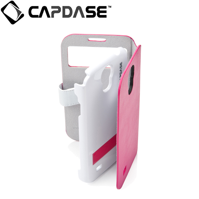 即決・送料込)【磁力で合体するケース】CAPDASE docomo GALAXY S4 SC-04E Smart Folder Case Sider ID Belt: Pink/White_画像6