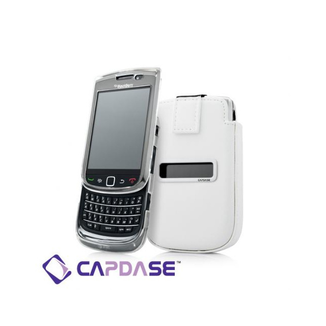 即決・送料込)【ソフト&ポケットケースのセット】CAPDASE BlackBerry Torch 9800/9810 Value Set, White/Clear_画像1