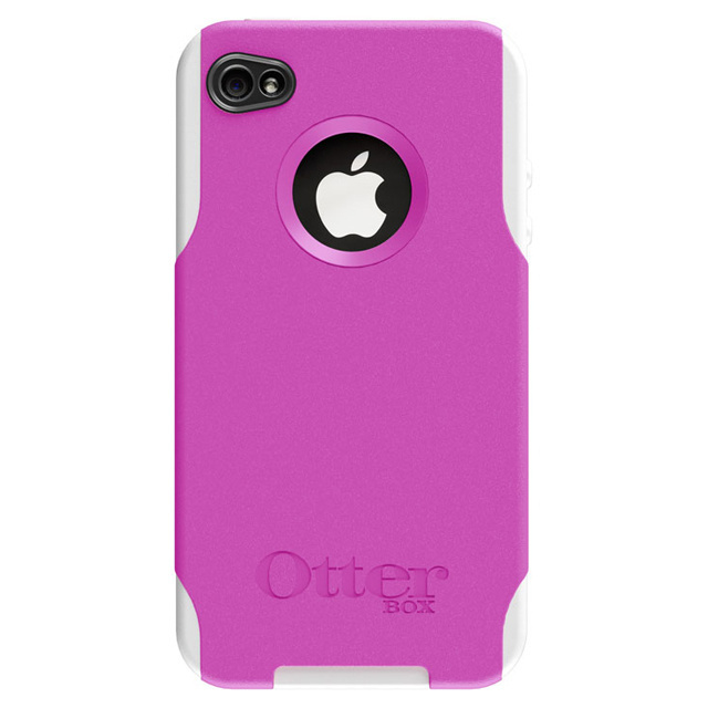 即決・送料込)【耐衝撃ケース】OtterBox オッターボックス iPhone 4S/4 コミューターケース 液晶保護シート付き ホワイト/ピンク_画像1