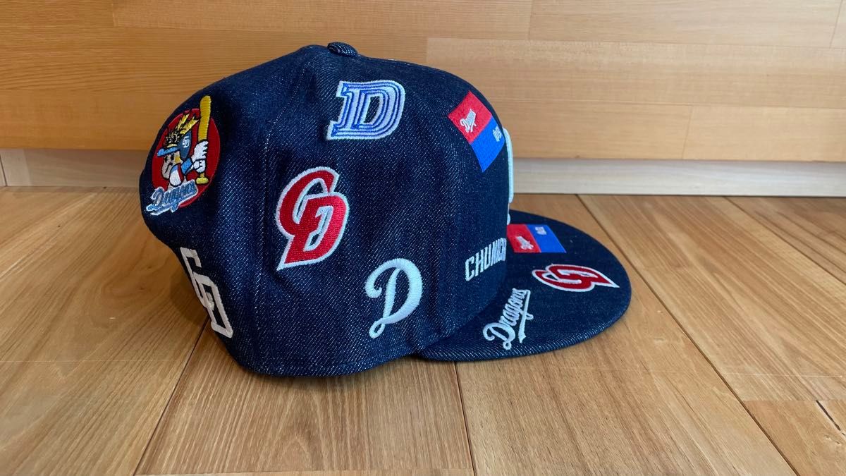 中日ドラゴンズ×ニューエラ キャップ 帽子 デニム 2024年 完売品 中日ドラゴンズ×ニューエラ キャップ 帽子 デニム 2024年 完売品